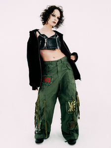 EMBROIDERY CARGO PANTS