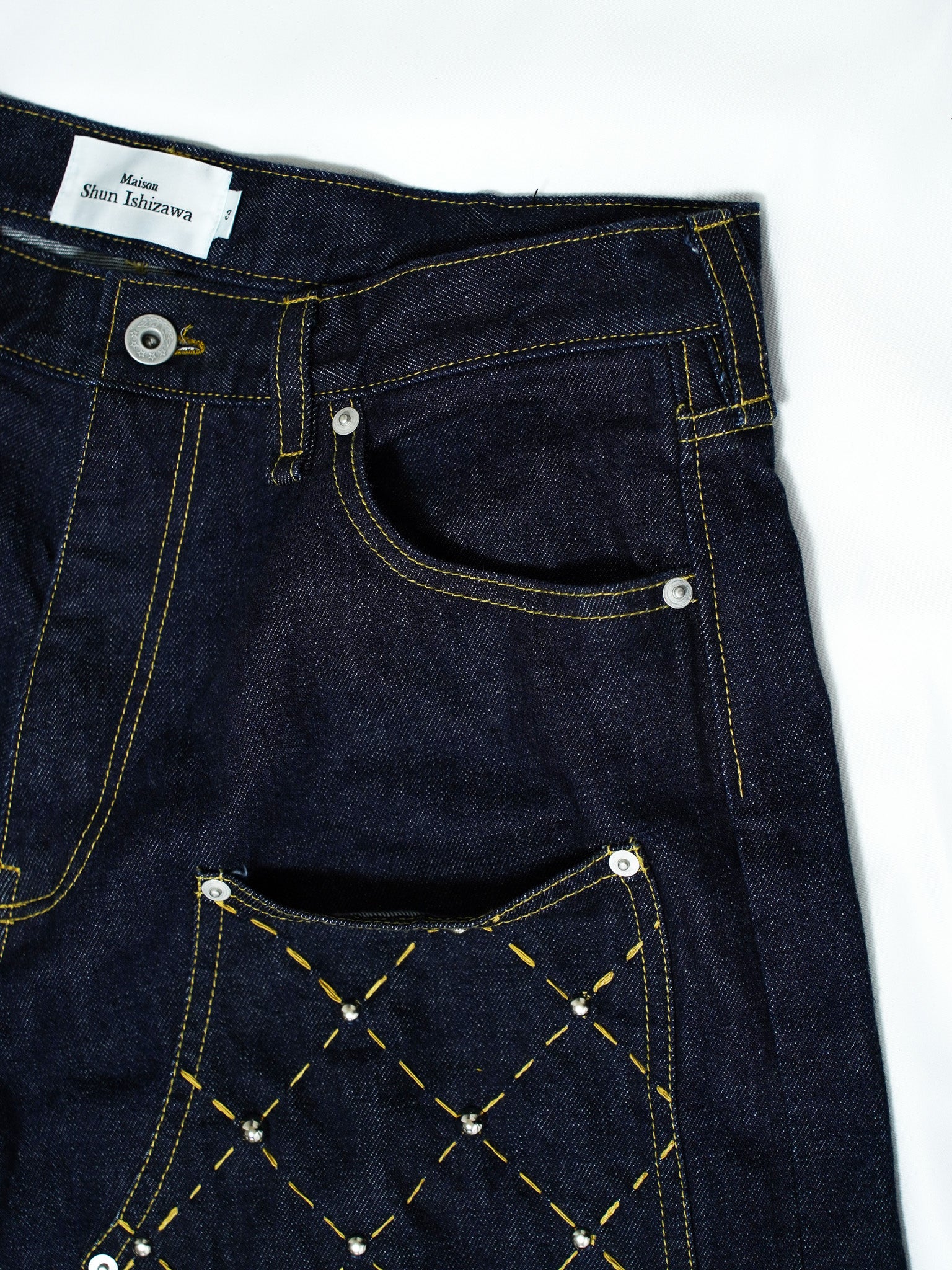 Double Knee Sashiko Jeans 2024AW