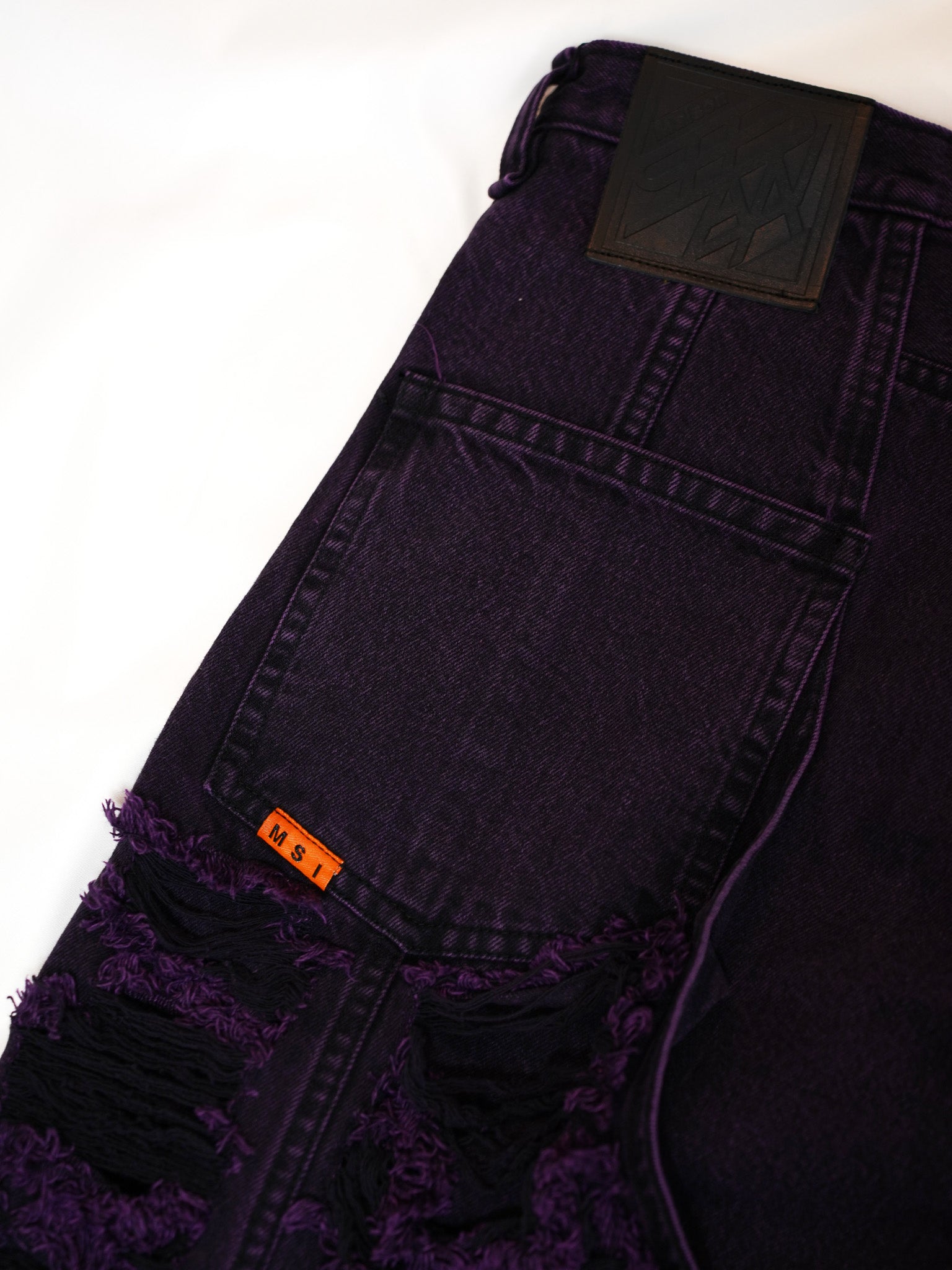 Over Dyed Layered Jeans 2024AW