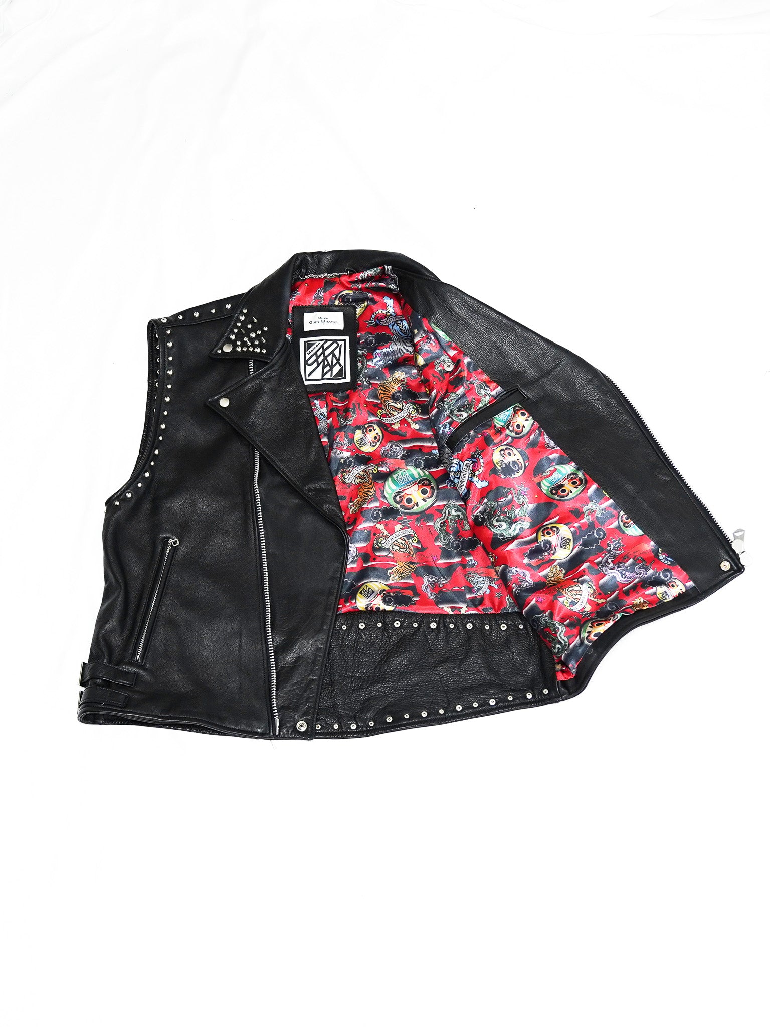 Sleeveless Leather Jacket 2024AW