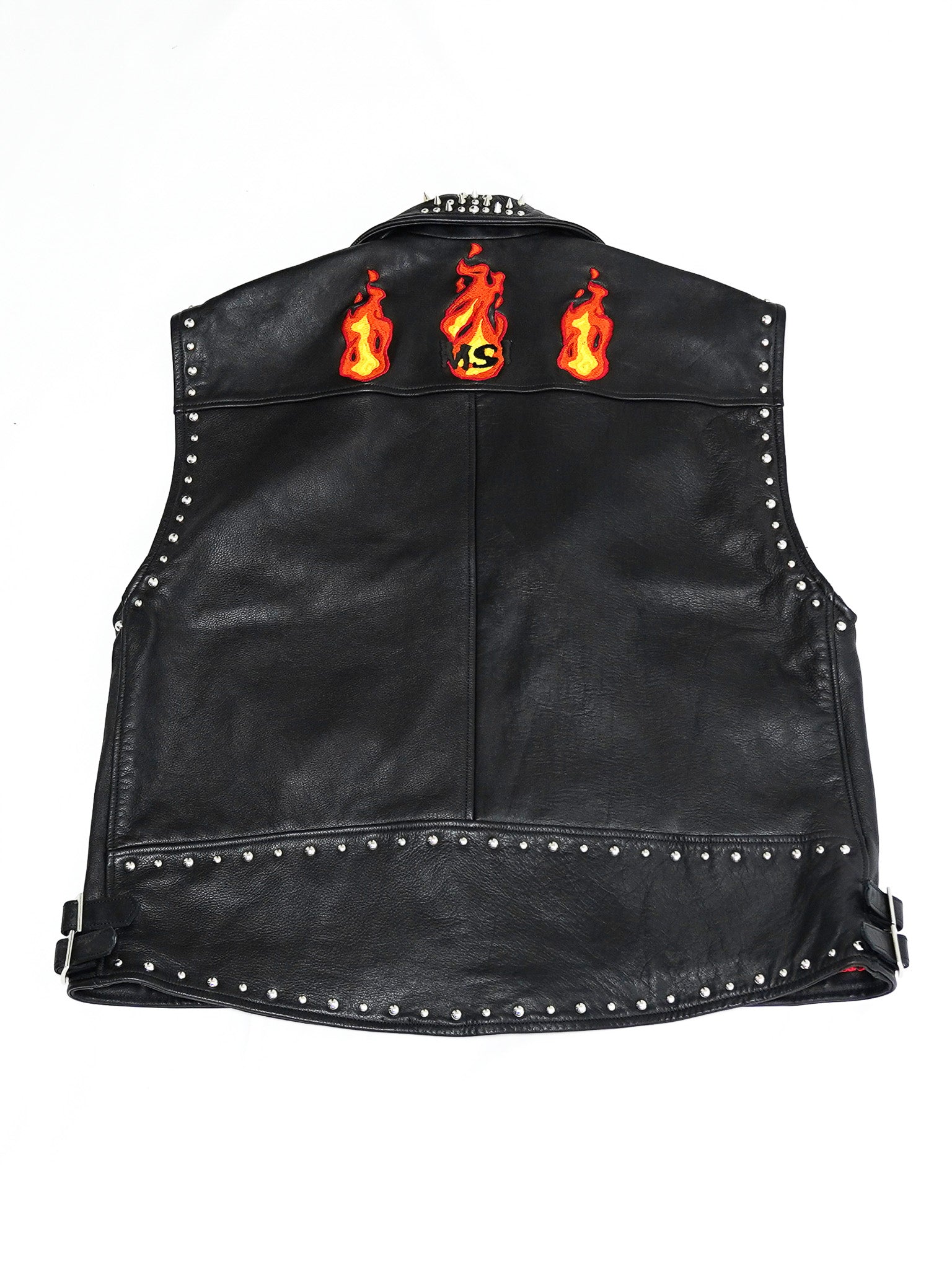 Sleeveless Leather Jacket 2024AW