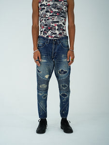 MSI DAMAGE BIKER JEANS